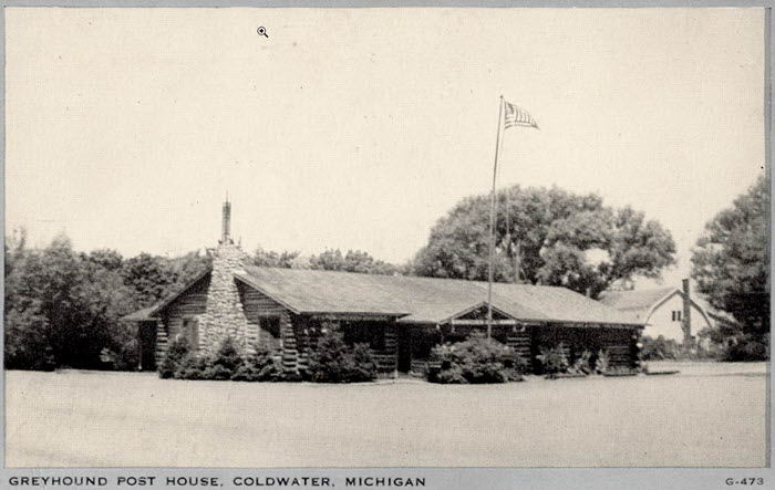 Greyhound Post House - Old Post Card (newer photo)